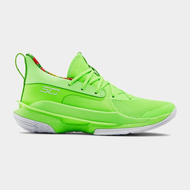 Under Armour Curry 7 - Damske Basketbalove Topanky - Svetlo Zelene Svetlo/Svetlo Zelene Svetlo